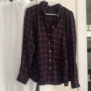 Banana republic plaid shirt NWOT
